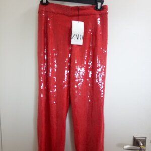 'Zara" Sequin Ladies Pants (Selling As Is)